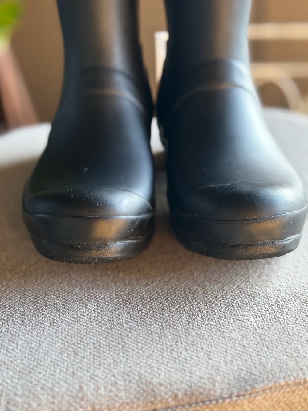 Hunter Tall Women's Rain Boots in Matte Black Size 7 - Picture 8 of 13